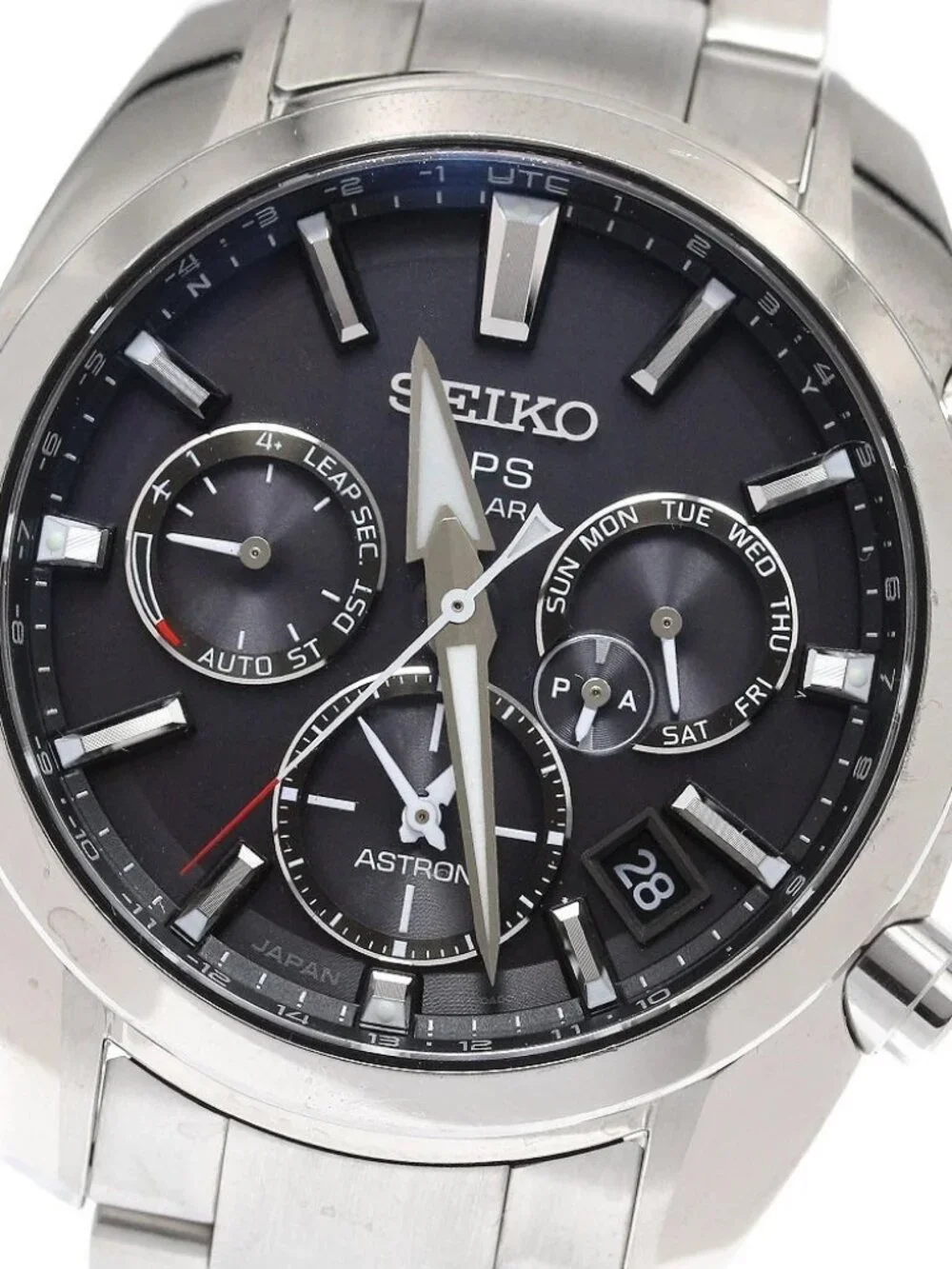 SEIKO Astron SBXC021/5X53-0AJ0 Chronograph Solar Powered Radio Men's